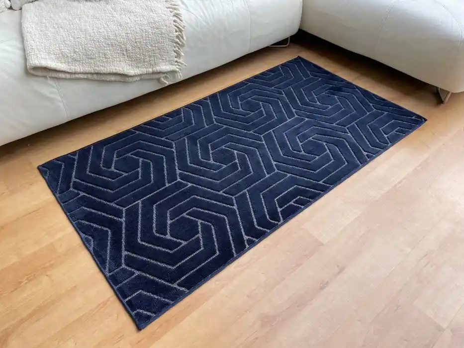 Časově Omezené Kusový koberec Zen Garden 2401 navy - 80 x 150 cm