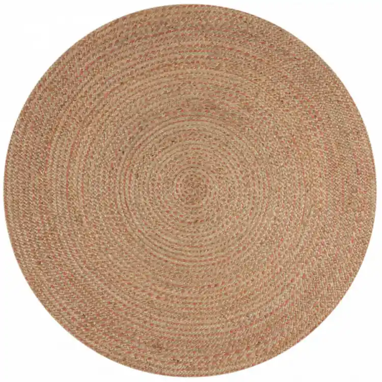 Přímo Od Výrobce Kusový koberec Capri Jute Natural/Coral kruh
