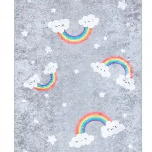 Dětský kusový koberec Junior 52063.801 Rainbow grey Koupit Online