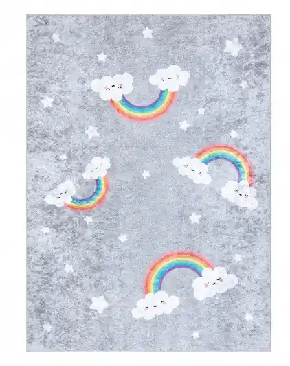 Dětský kusový koberec Junior 52063.801 Rainbow grey Koupit Online