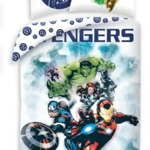 Nejlepší Volba Povlečení bavlna Avengers White 70x90 a 140x200 cm