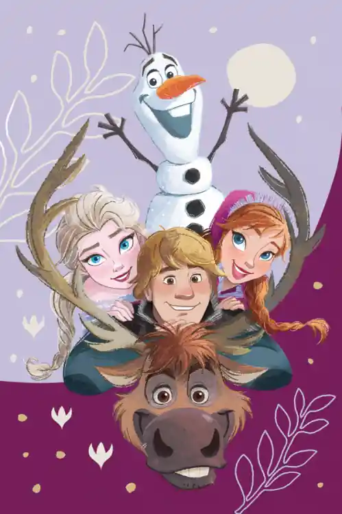 Dětská deka mikroplyš Frozen 100x150 cm Sleva