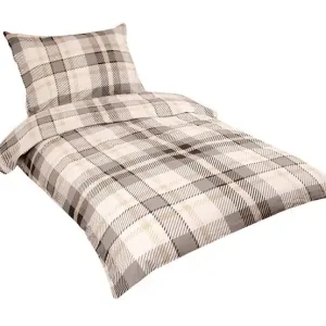 Povlečení flanel Káro šedé 70x90 a 140x200 cm Objednat Nyní