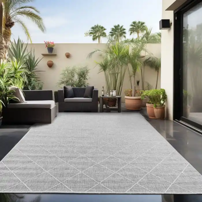 Venkovní kusový koberec Zagora 4512 grey - 80 x 250 cm Tovární Cena