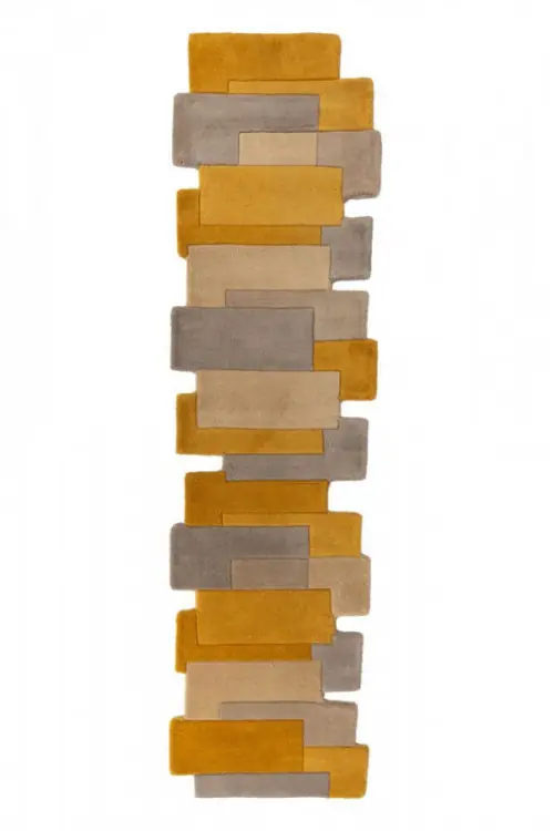 Omezená Nabídka Běhoun Abstract Collage Ochre/Natural