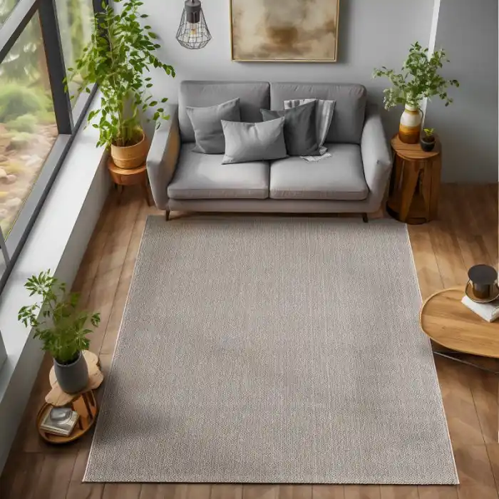 Kusový koberec Loom 4300 brown - Kruh 120 cm průměr Akce
