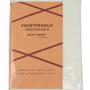 Luxusní prostěradlo JERSEY EXCELLENT s elastanem zelinkavé Finální Výprodej