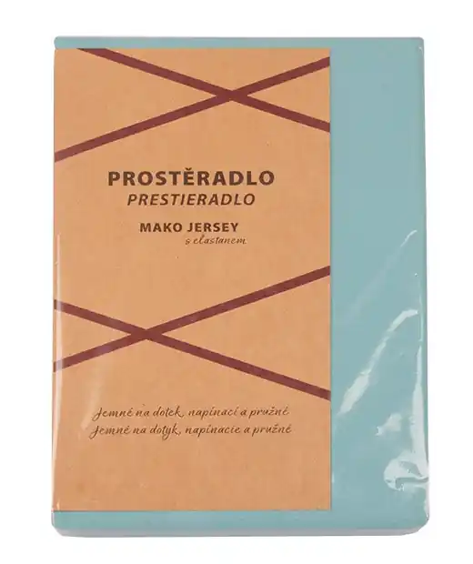 Luxusní prostěradlo JERSEY EXCELLENT s elastanem tyrkysové Hit Sezóny
