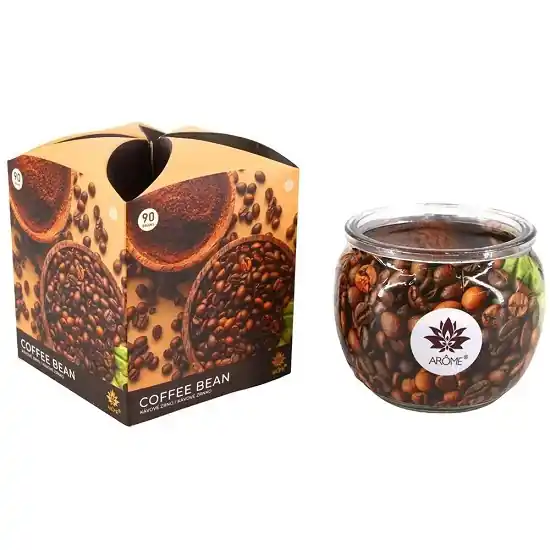 Svíčka vonná ve skle COFFEE bean 90g Oblíbený