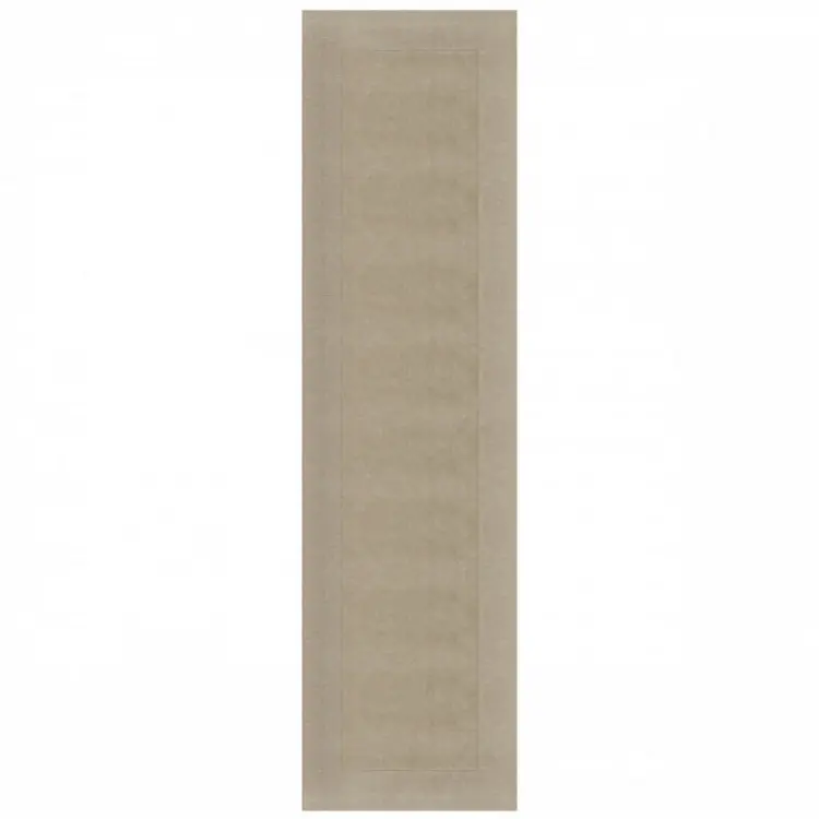 Speciální Cena Ručně tkaný běhoun Tuscany Textured Wool Border Natural