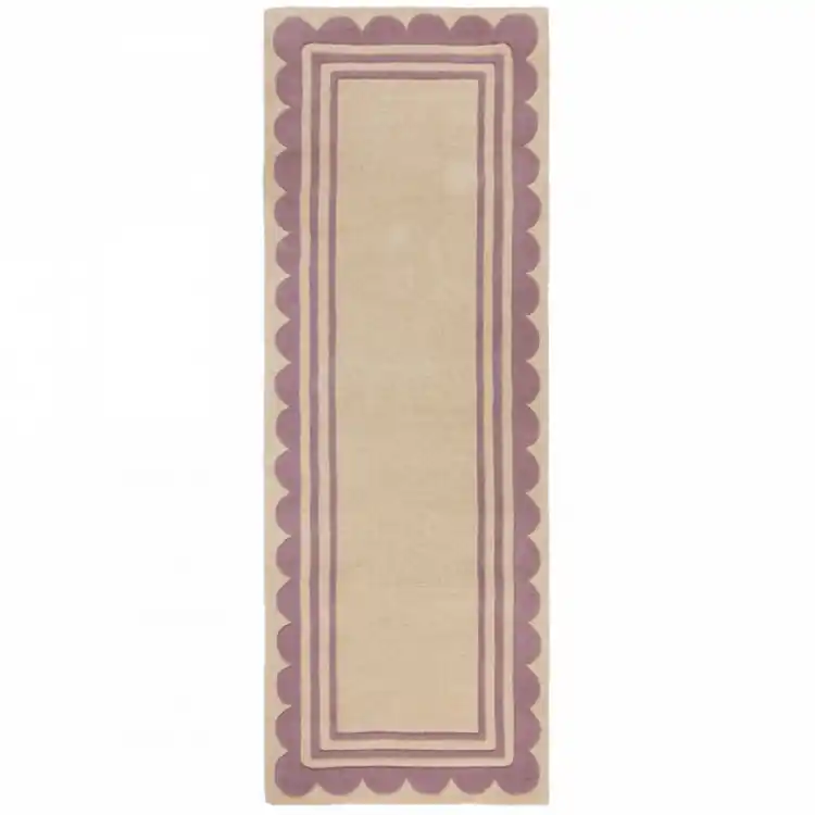 Nejlepší Cena Ručně všívaný běhoun Lois Scallop Purple