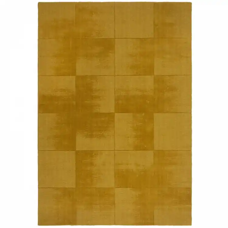 Kusový koberec Demi Check Ombre Yellow Novinka