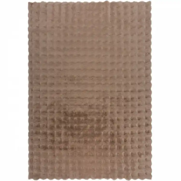 Kusový koberec Waffle Faux Fur Taupe Nízká Cena