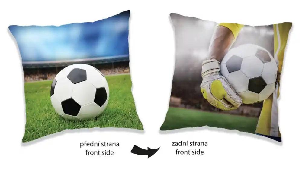 Omezená Nabídka Polštářek oboustranný Fotbal 40 x 40 cm