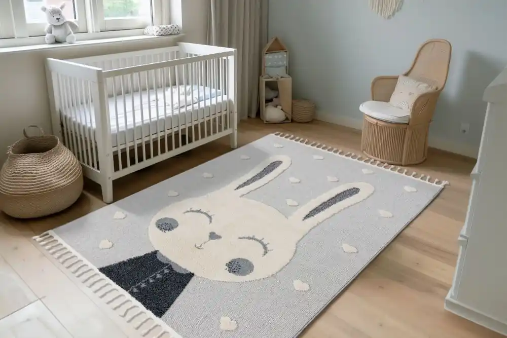 Dětský koberec Fano 395 rabbit heart - Kruh 133 cm průměr Objednat Nyní