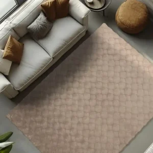 Novinka Kusový koberec Diamond Cut 800 taupe - Kruh 120 cm průměr
