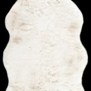 Kusový koberec Infinity shape 201 white - 60 x 90 cm Sleva