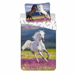 Dětské povlečení Kůň Meadow 140x200 a 70x90 cm Ověřený