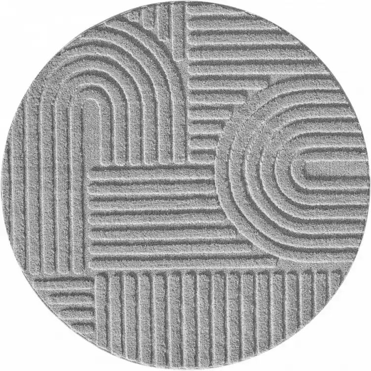 Super Cena Kusový koberec Art 1121 Silver kruh