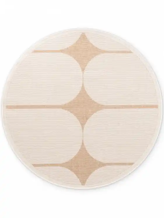 Objednat Nyní Kusový koberec Duet Bowen 106245 Beige/White kruh - na ven i na doma