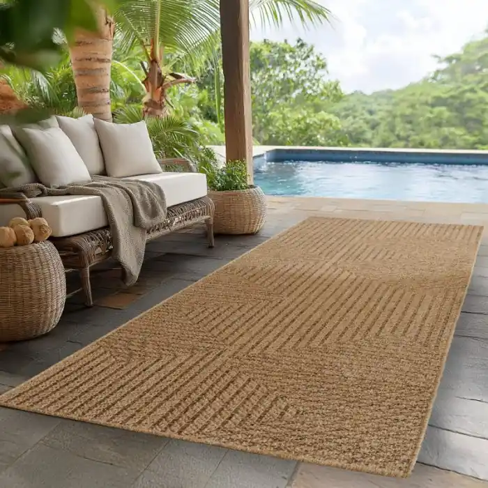 Venkovní kusový koberec Timber 1404 beige - 80 x 250 cm Nakupujte Hned