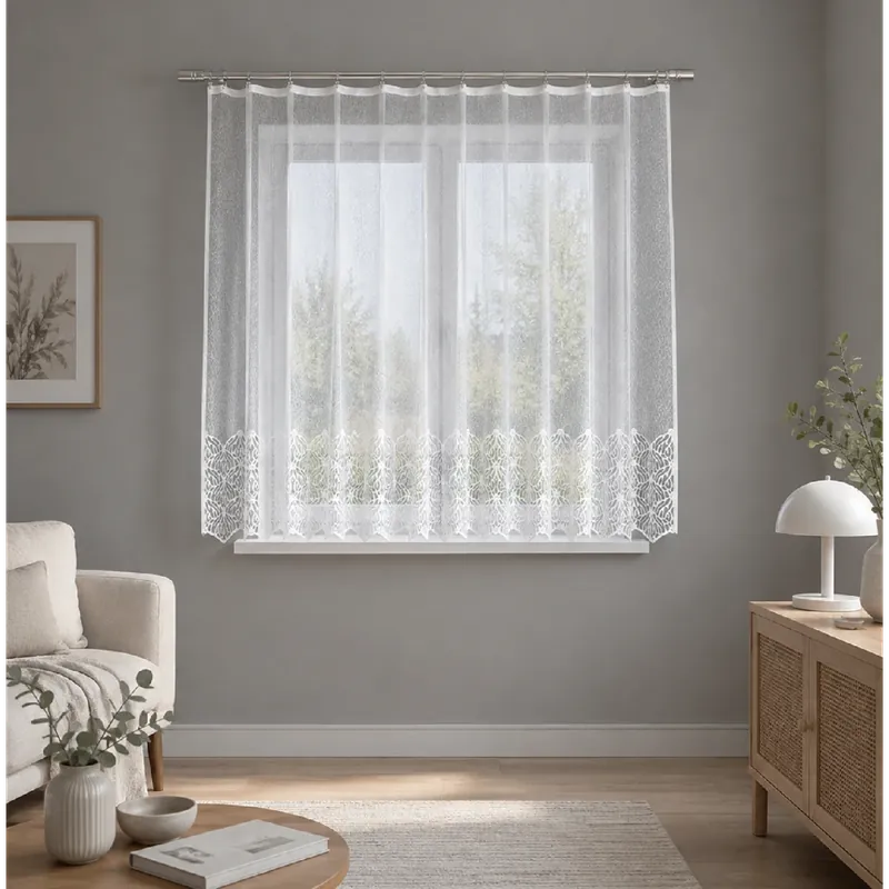 Výprodej Dekorační žakárová záclona s řasící páskou ATTARA 170 bílá 300x170 cm MyBestHome