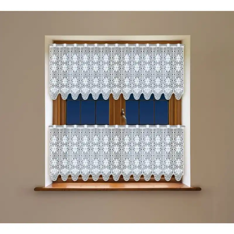 Objednat Nyní Dekorační vitrážová žakárová záclona PITTER 60 bílá 300x60 cm (cena za vrchní díl) MyBestHome