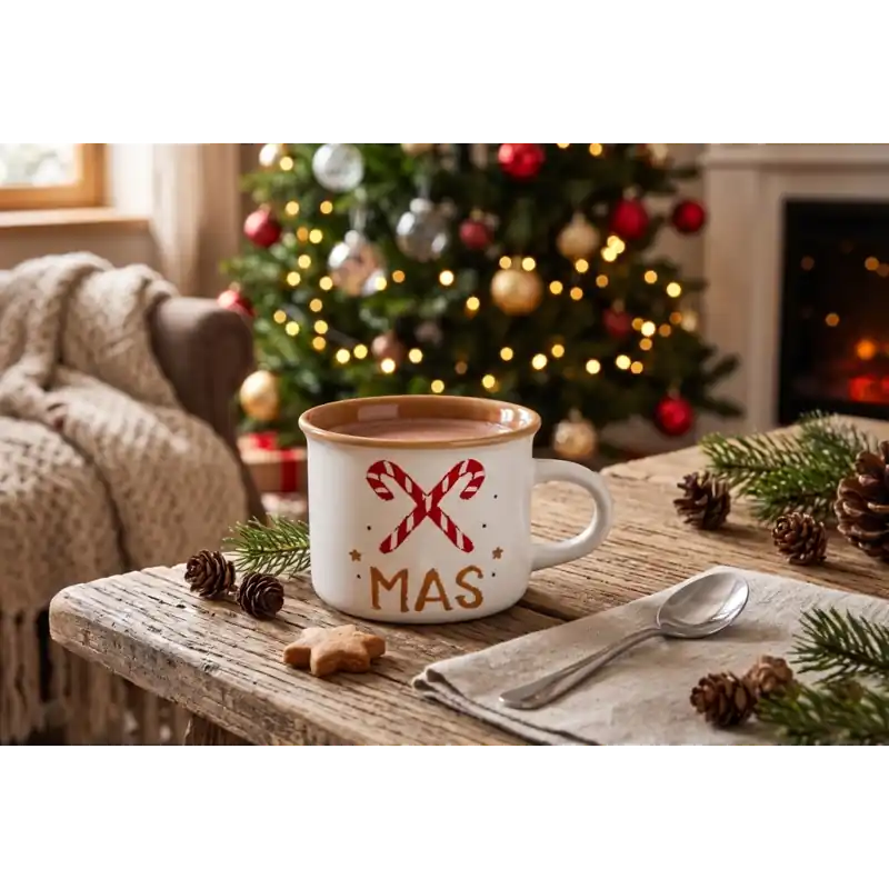 Dokud Zásoby Vydrží Vánoční porcelánový hrnek XMAS bílý 0,16 l 945797