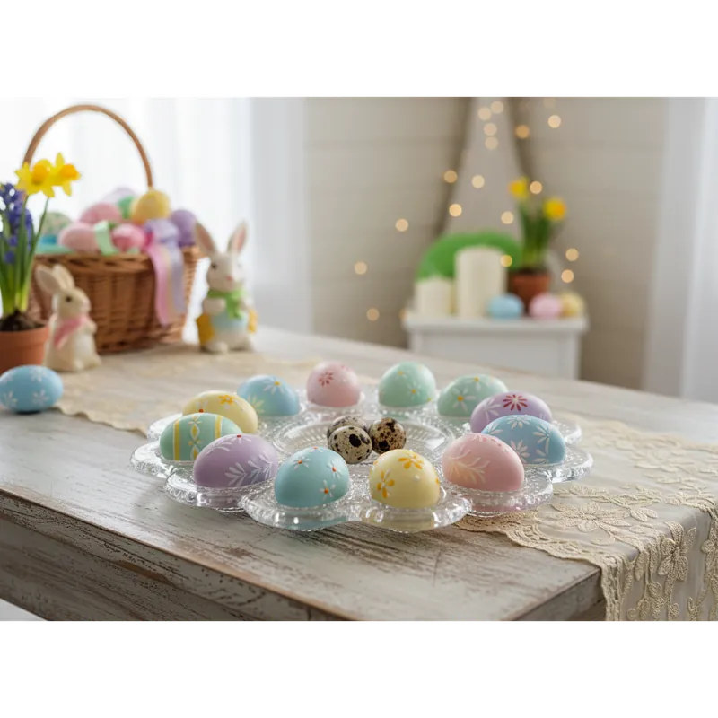 Akční Cena Velikonoční skleněný talíř na vajíčka ENDY 27 cm 881942