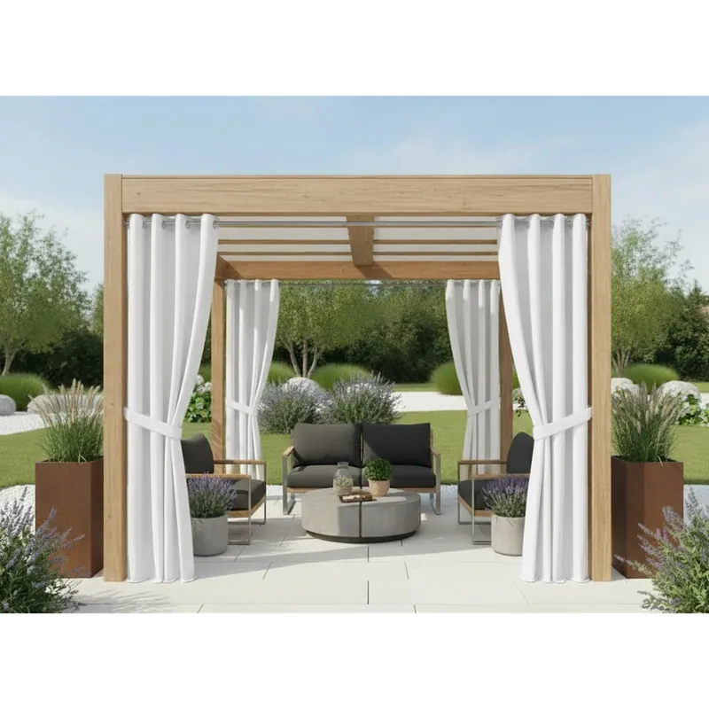Pouze Dnes Venkovní zahradní závěs s kroužky GARDENIA RING bílá 050, šířka 140 cm výška různé rozměry Mybesthome