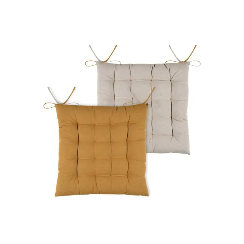 Podsedák na židli DUO COLOR curry/béžová 40x40x4 cm France (cena za 1 kus) Nejlepší Cena