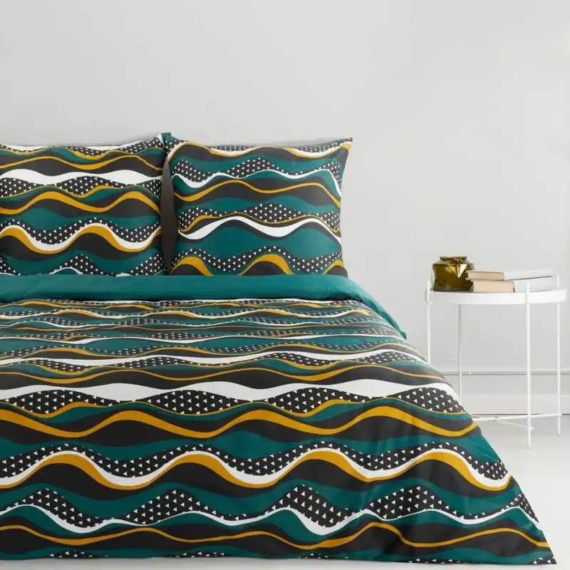 Povlečení WAVES 100% bavlna 1x 220x200 cm, 2x povlak 70x80 cm francouzské povlečení MyBestHome Ihned K Objednání