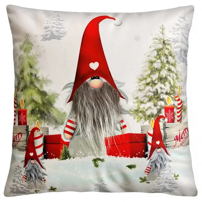 Vánoční polštář s 3D aplikací CHRISTMAS GNOMES IV. 40x40 cm Mybesthome Objednat Nyní