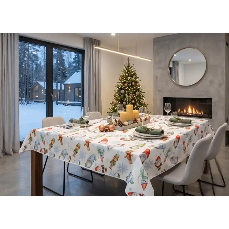 Značkový Vánoční ubrus na stůl NATALE SPLASH VI. různé rozměry Mybesthome