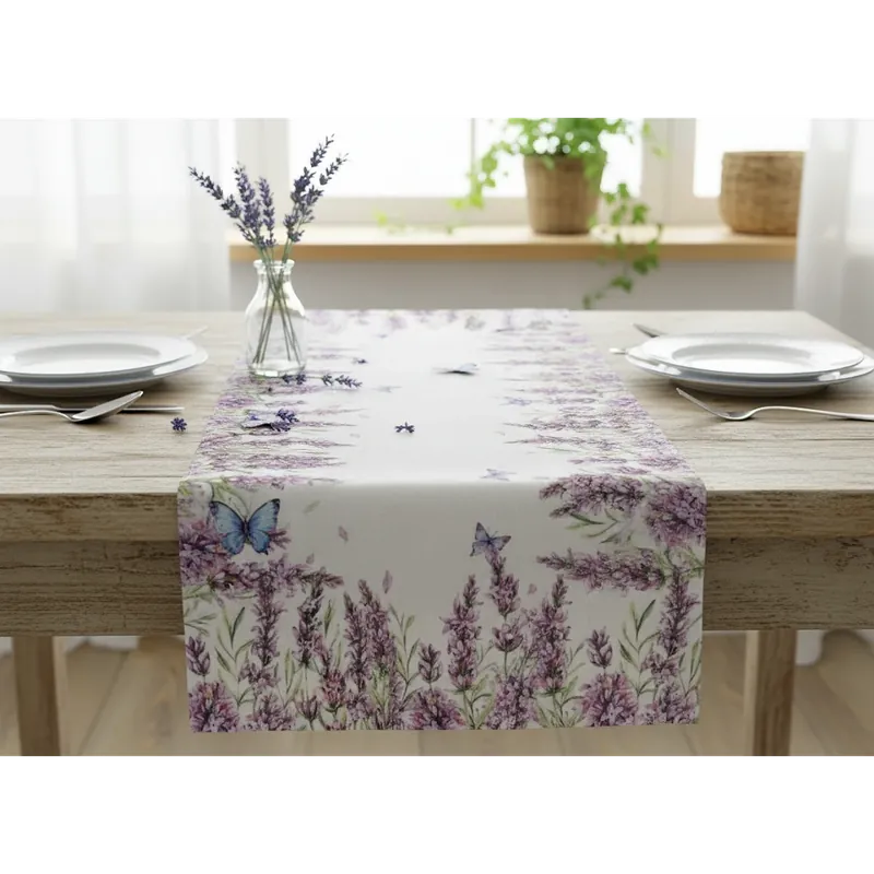 Omezená Nabídka Vzorovaný ubrus - běhoun na stůl LAVENDA 40x85 cm Mybesthome