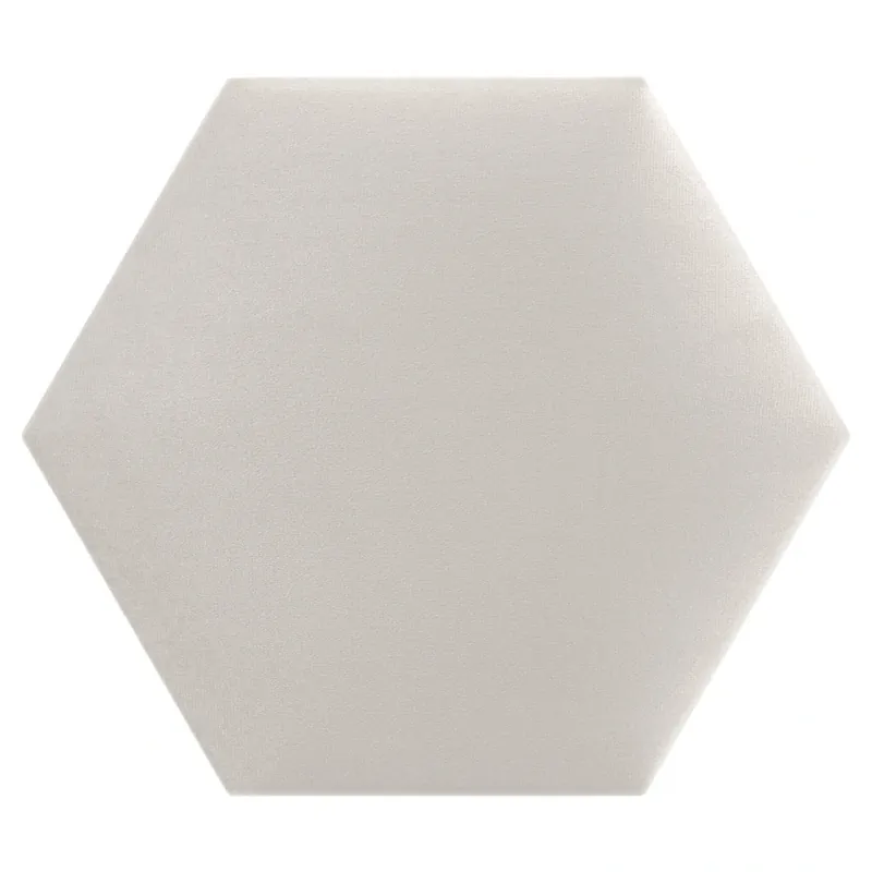 Čalouněný nástěnný panel HEXAGON 30x26 cm krémová MyBestHome Sezónní Sleva