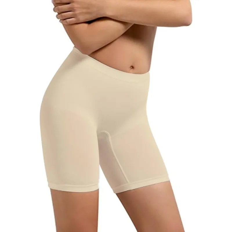 Stahovací kalhotky s prodlouženou nohavičkou SHORTS GUAINA tělová MAXI 3XL modelante SENSI Časově Omezené