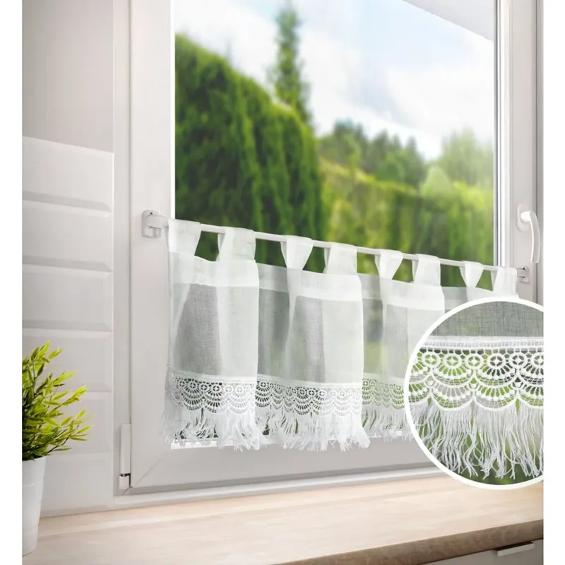 Akční Cena Dekorační krátká vitrážová záclona do kuchyně JORIKA 150x30 cm MyBestHome
