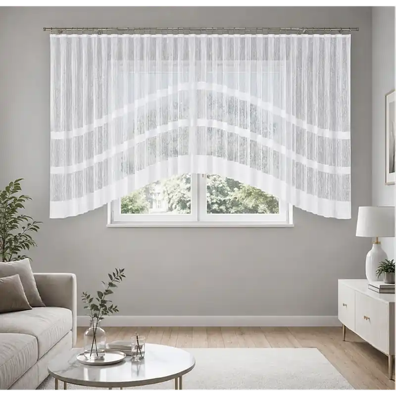 Dekorační krátká vzorovaná záclona na žabky WIKTORIA 500x160 cm MyBestHome Cenově Výhodný