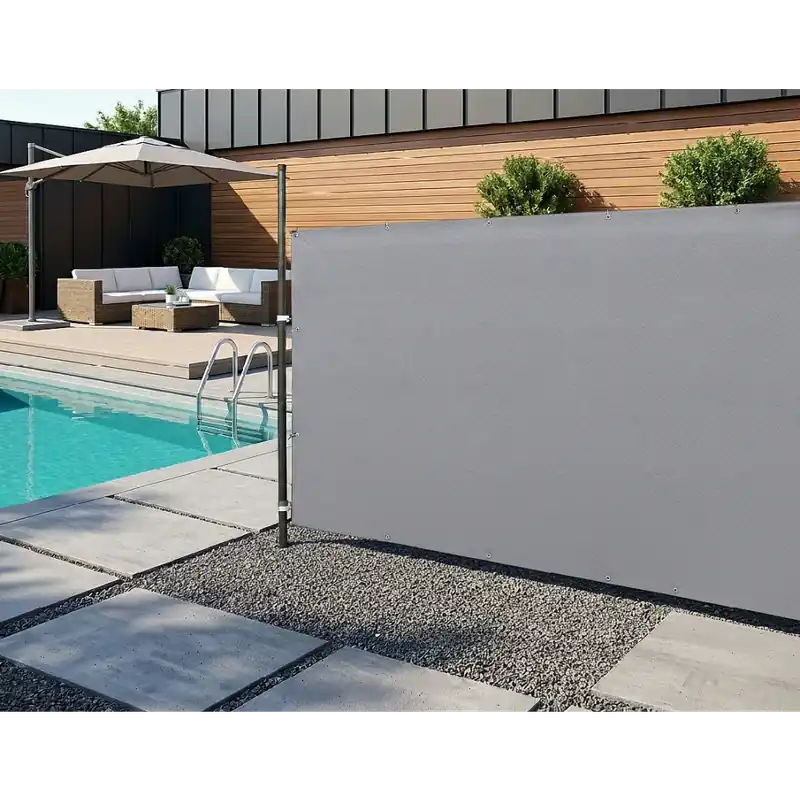 Stínící plotová zástěna 1,2x2,5 m PREMIUM, ratanový vzor šedá, 240g/m2 MyBestHome Vysoká gramáž 240 g/m2 Kup Teď