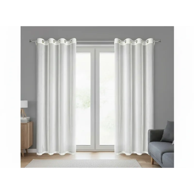 Dekorační vzorovaná záclona s kroužky BELINA bílá zlatý potisk 140x250 cm (cena za 1 kus) MyBestHome Expresní Doručení
