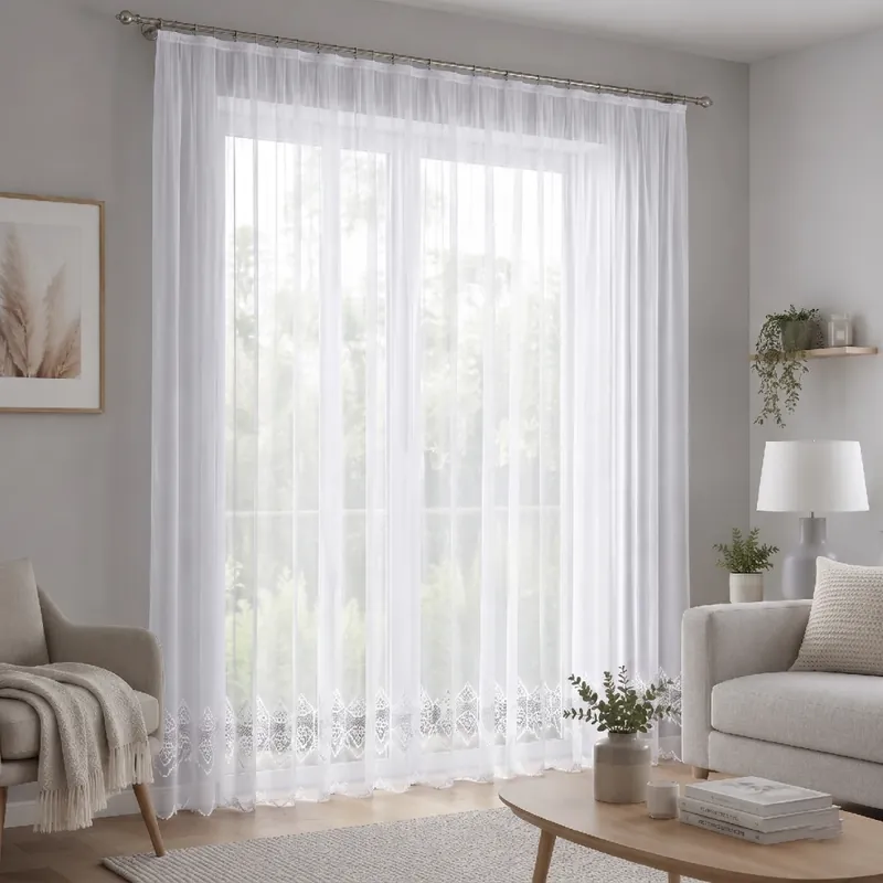 Výhodná Nabídka Dekorační žakárová záclona na žabky MODESTA LONG 300x250 cm (cena za 1 kus dlouhé záclony) MyBestHome