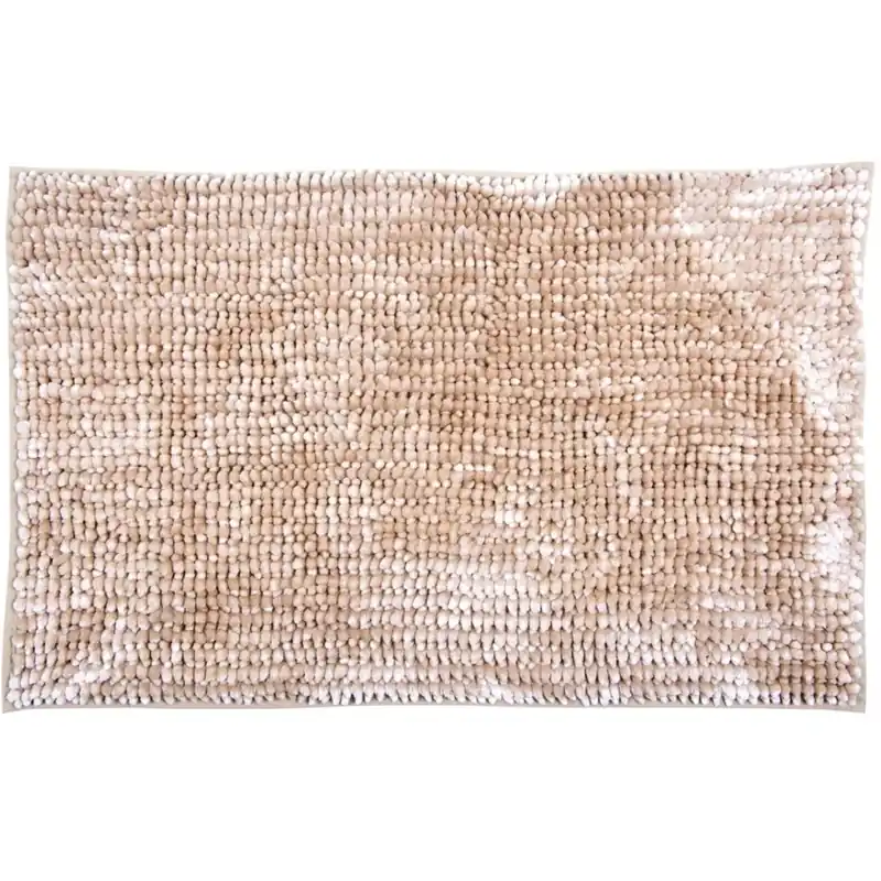 Levný Koupelnová předložka CHENILLE VELVET béžová 40x60 cm, 50x80 cm, 60x90 cm