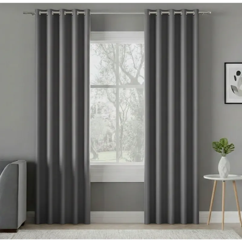 Zatemňovací závěs s kroužky "BLACKOUT" DONA 140x250 cm tmavě šedá 204 (cena za 1 kus) MyBestHome Oblíbený