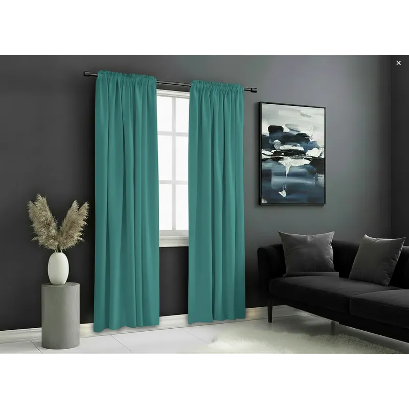 Zatemňovací závěs s řasící páskou "BLACKOUT" VIGO 135x250 cm, tyrkysová, (cena za 1 kus) MyBestHome 370711 Výhodná Nabídka