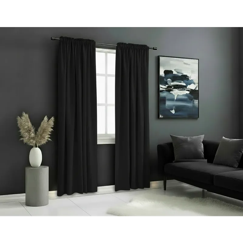 Zatemňovací závěs s řasící páskou "BLACKOUT" VIGO 135x250 cm, černá, (cena za 1 kus) MyBestHome Objednat Nyní