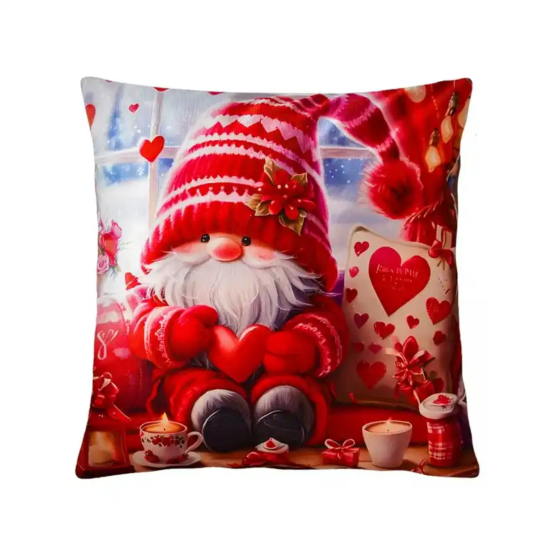 Tovární Cena Vánoční polštář ELF IN LOVE 45x45 cm Mybesthome