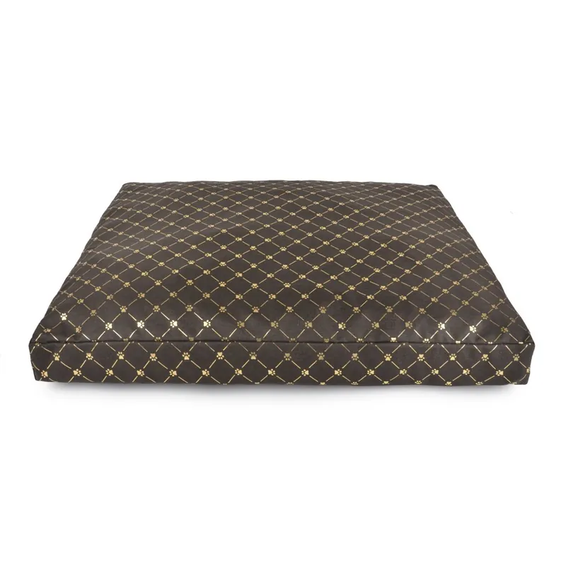 Matrace pro psy PLUTO hnědá/zlatá 2XL 120x80x15 cm Mybesthome Tovární Cena