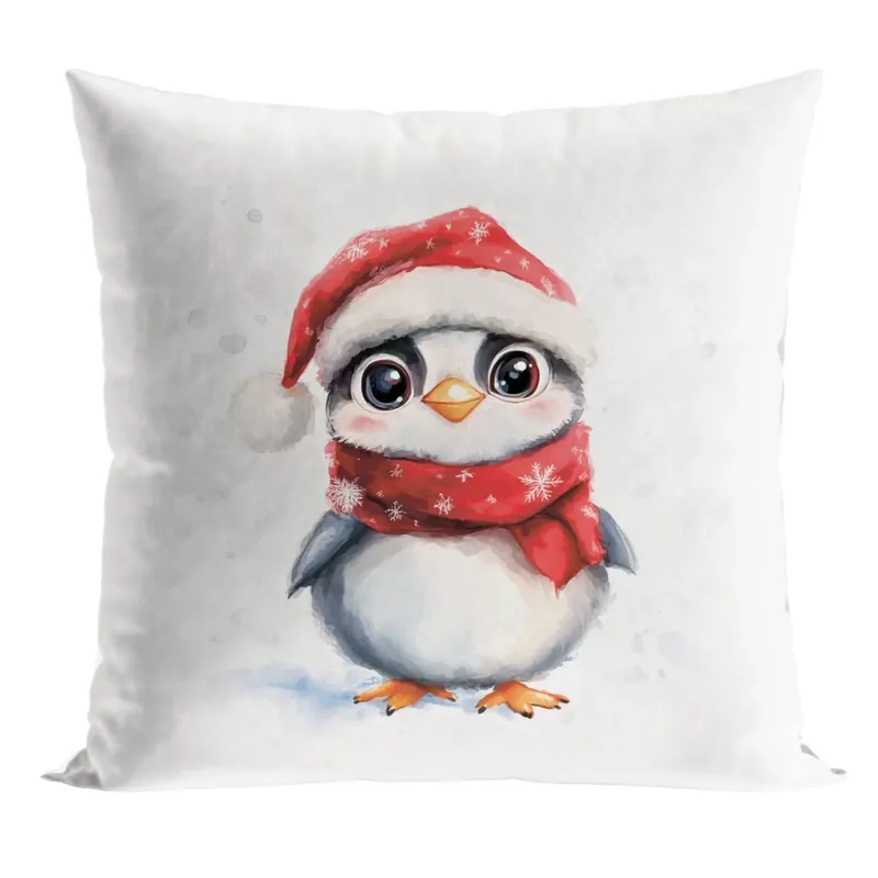 Speciální Cena Vánoční polštář VÁNOČNÍ TUČŇÁČEK 40x40 cm Mybesthome