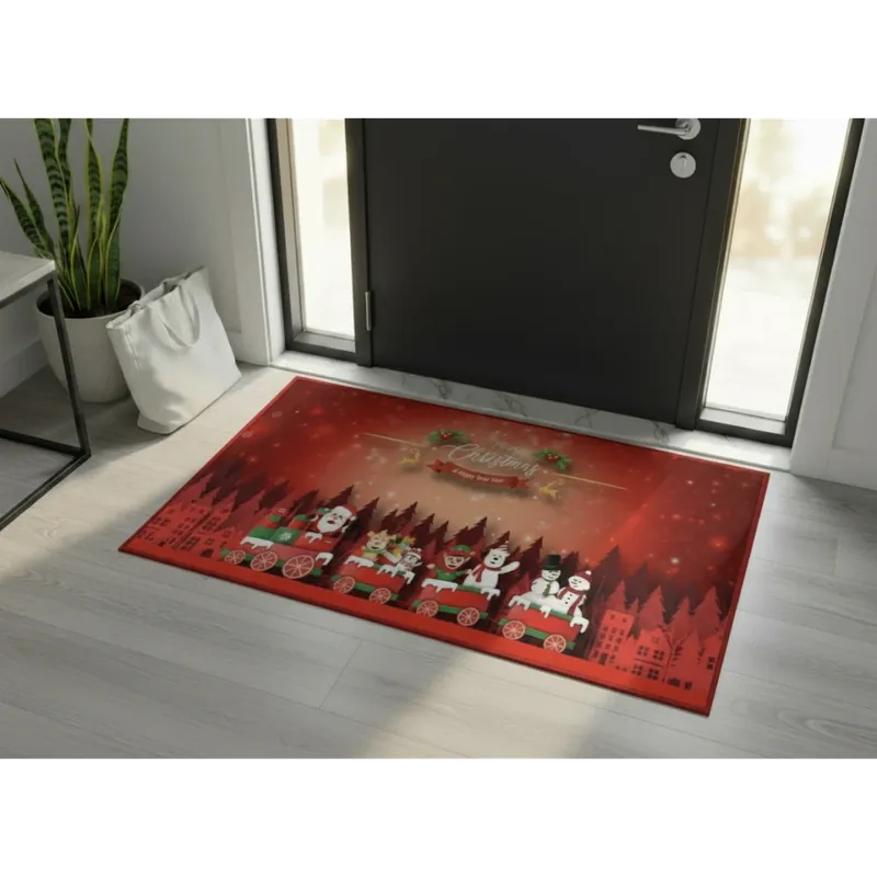 Vánoční rohožka - předložka CHRISTMAS TIME motiv V. 60x90 cm Mybesthome Zlevněný